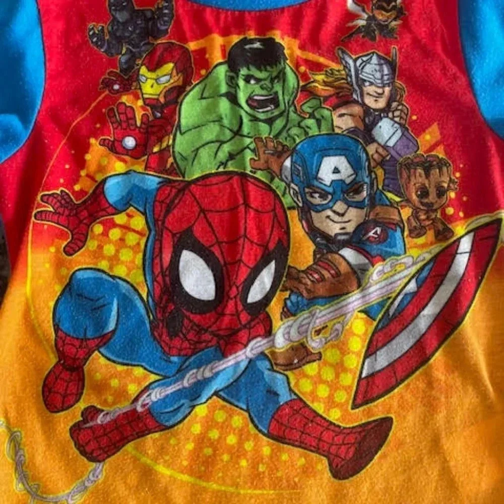 Marvel Super Hero Adventures Avengers Toddler Boys 2-Piece Pajama Set, Size 5T